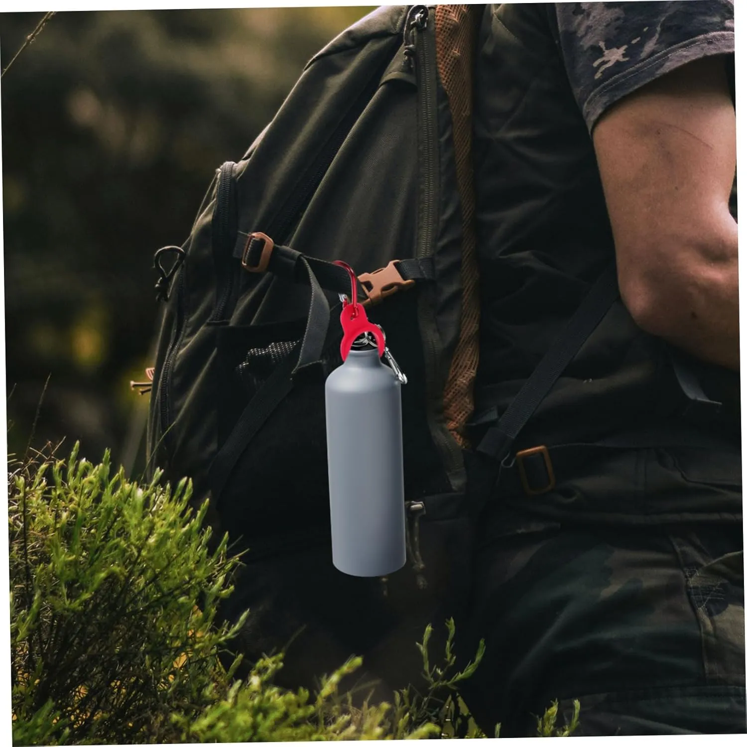 Kettle Buckle Elastic Bottle Holders Protein Shaker Bottle Carabiner Leak Proof Water Bottle Soft Water