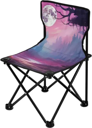 Kigai Folding Camping Chair Heavy Duty Chair Ultralight Compact Portable Beach Chair for Outdoor Camp, Hiking, Travel, Beach, Sporting Event and Picnic, Mystical Night