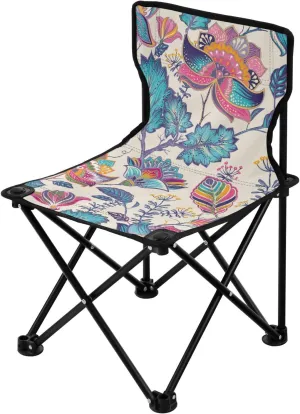 Kigai Folding Camping Chair Heavy Duty Chair Ultralight Compact Portable Beach Chair for Outdoor Camp, Hiking, Travel, Beach, Sporting Event and Picnic, Vintage Flower