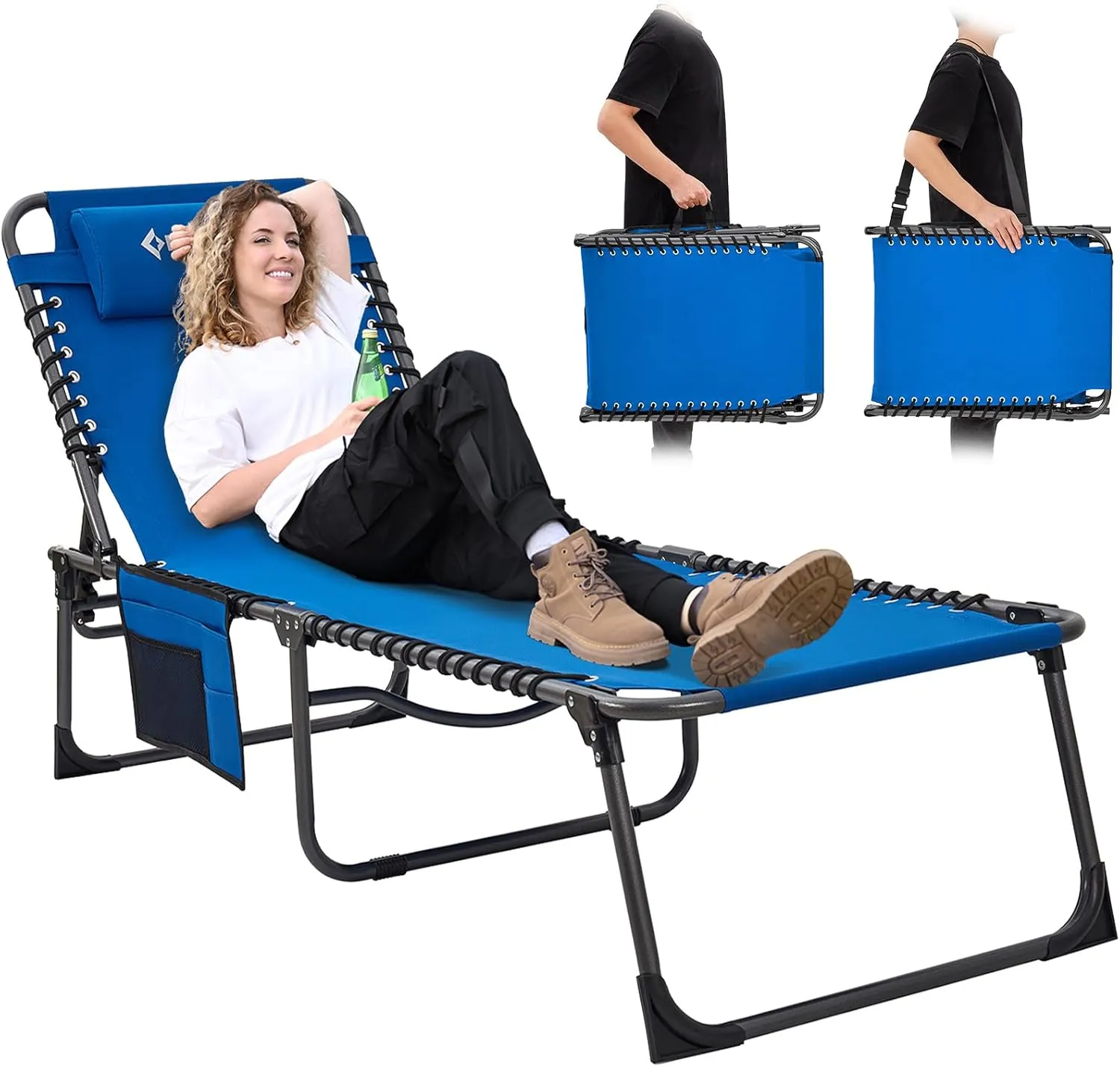 KingCamp Folding Outdoor Chaise Lounge