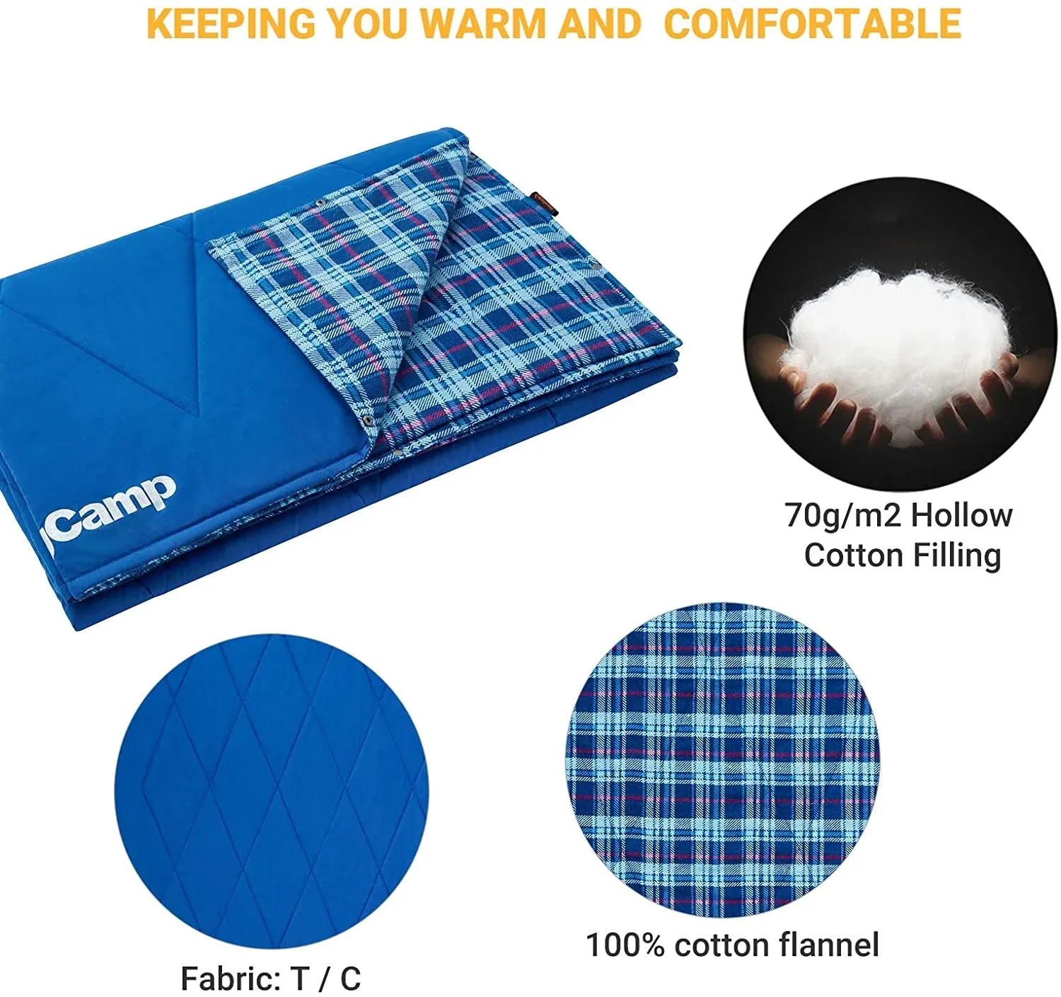 KingCamp LITTORAL Cotton Camping Blanket