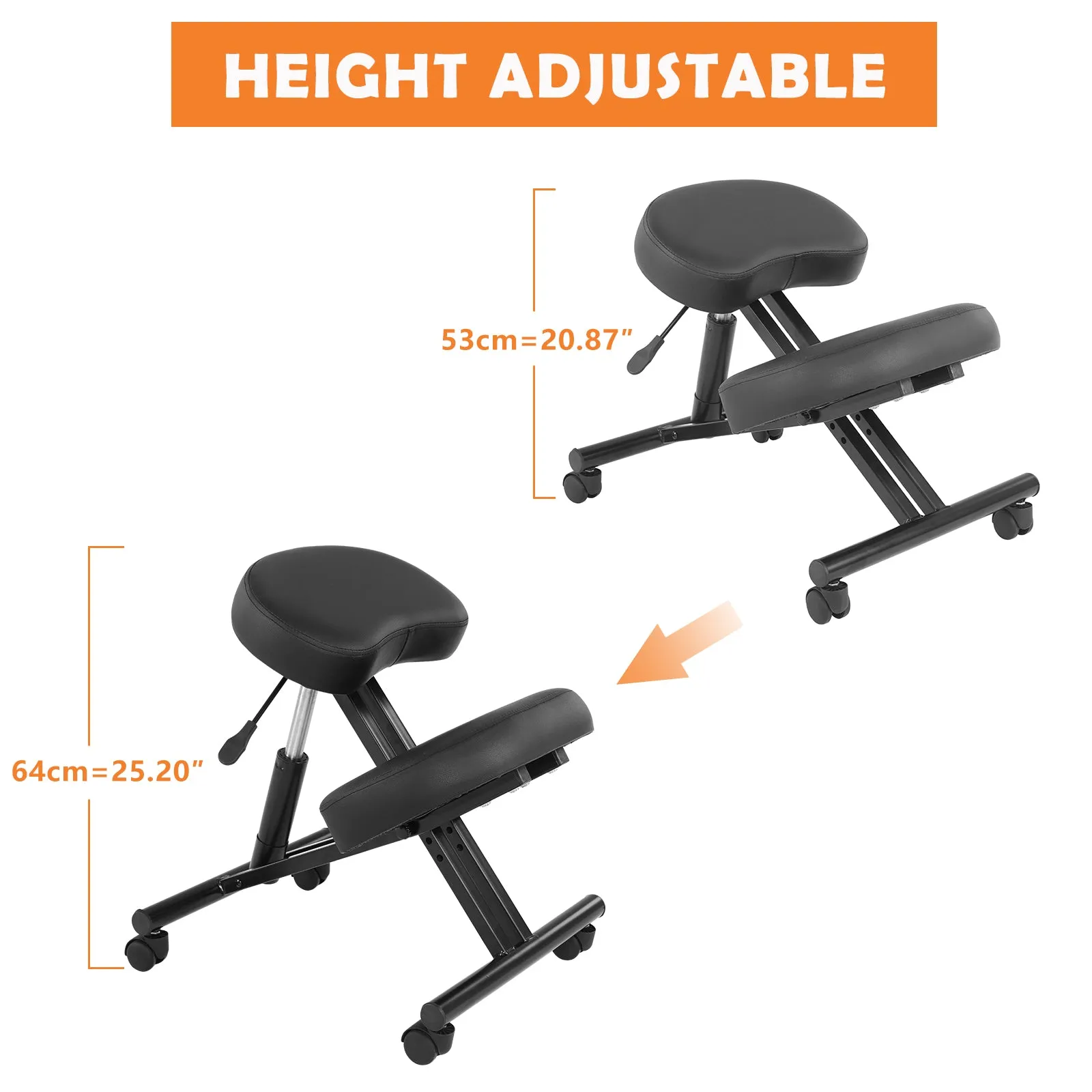 Knee Stool Rolling Posture Desks Chairs Ergonomic Kneeling Chairs Adjustable