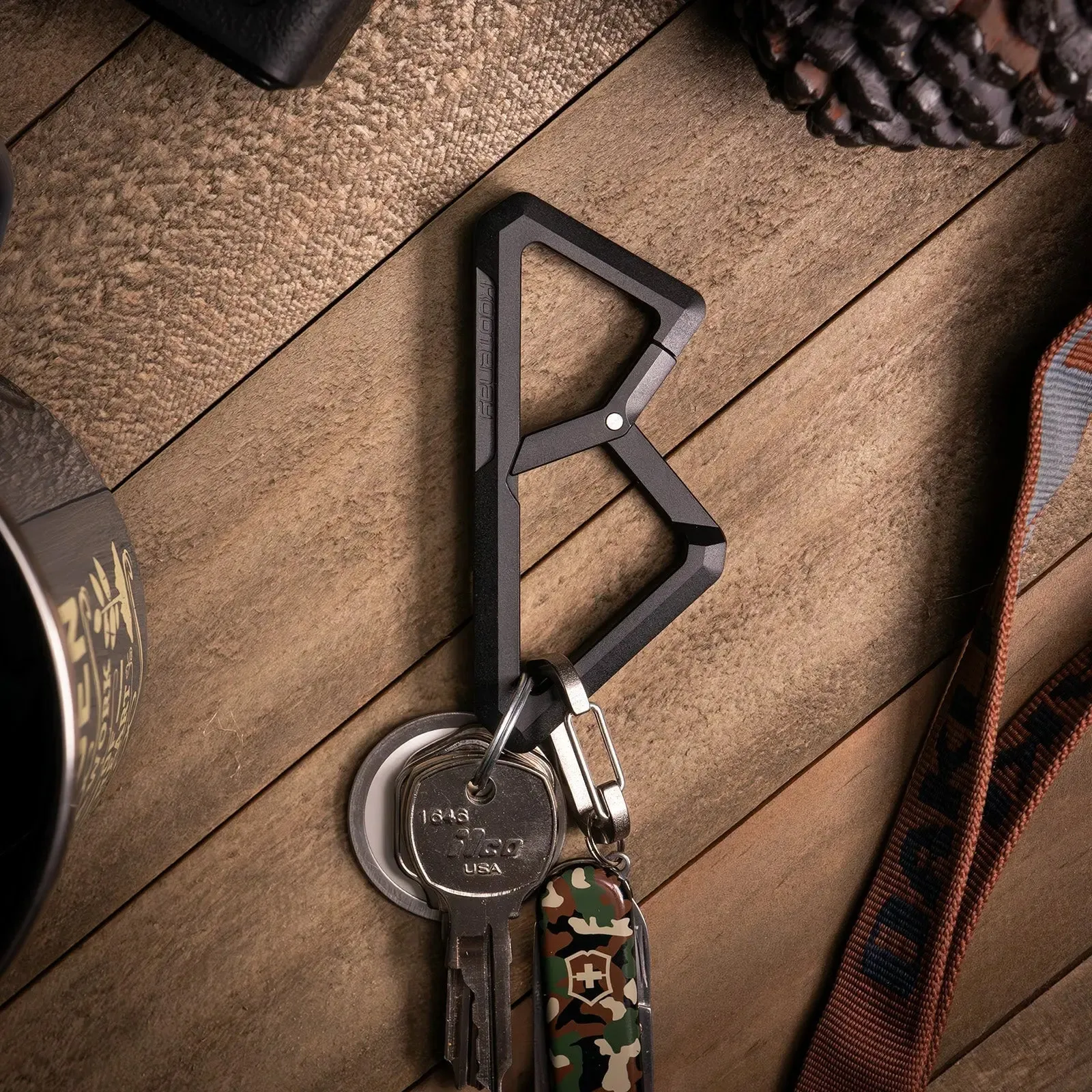 Kootenay Titanium Carabiner With Back Clip