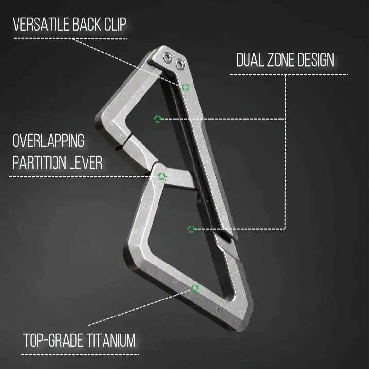Kootenay Titanium Carabiner With Back Clip