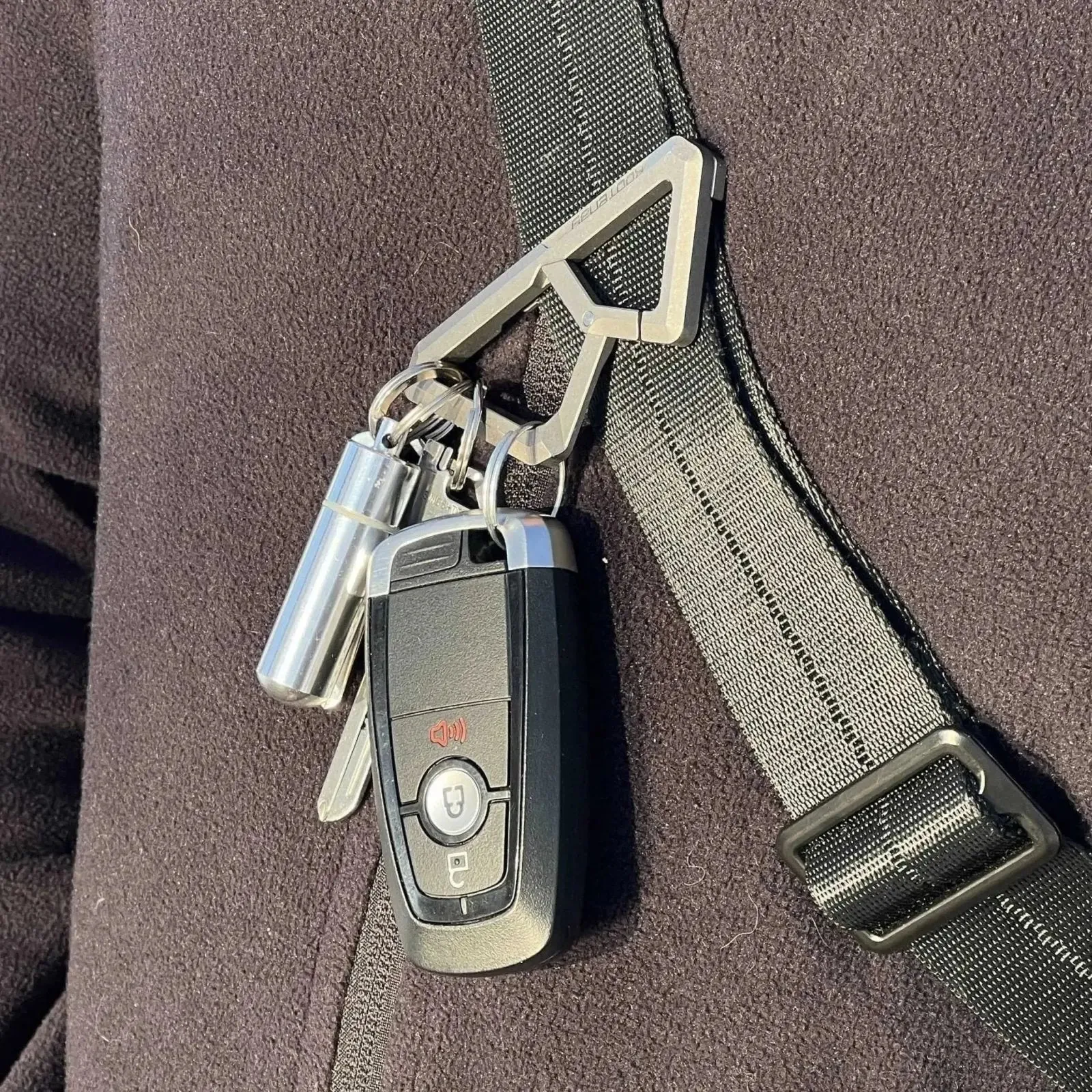 Kootenay Titanium Carabiner With Back Clip