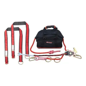 KStrong Wrangler Jr 60ft Adjustable 2 Person Horizontal Lifeline System