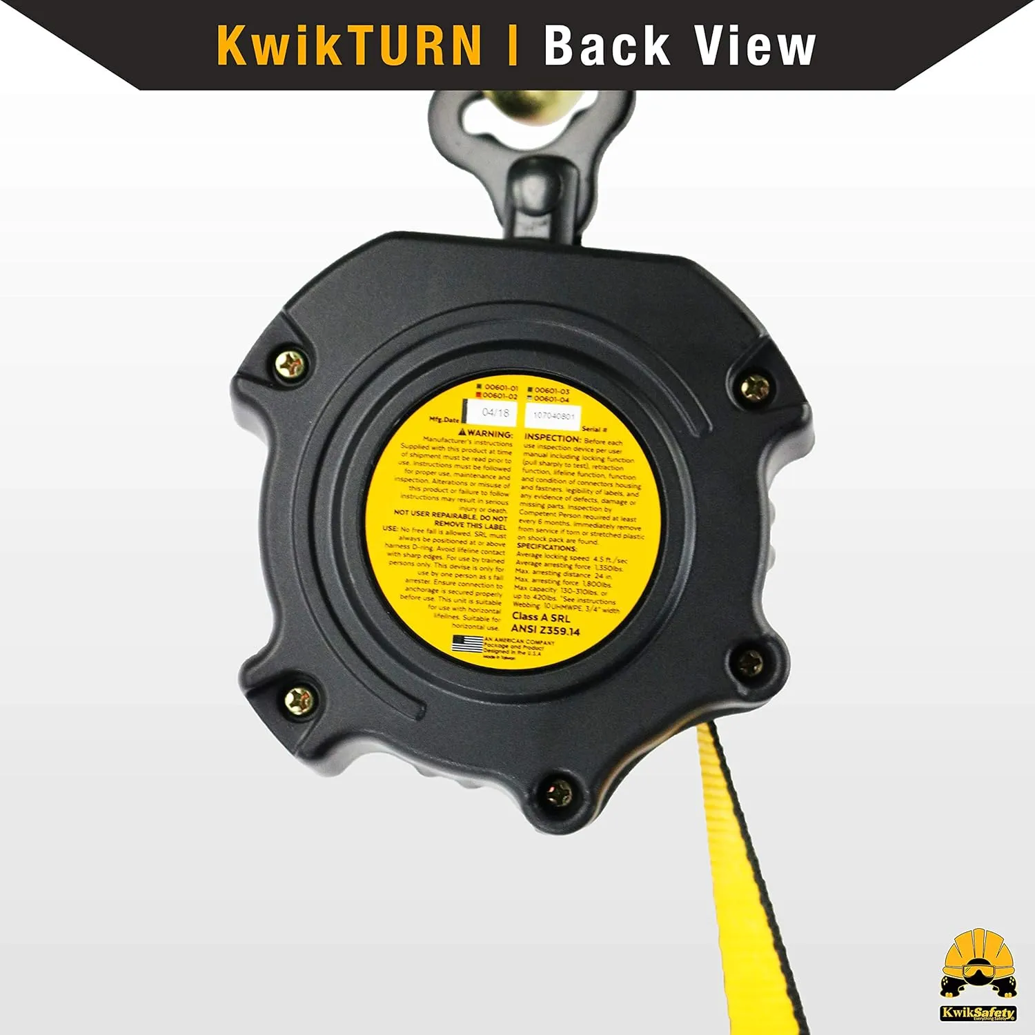 KwikSafety - Charlotte, NC - Cobra Web 10' Self Retracting Lifeline [NO Tangle   External Shock Absorber] Class 1 SRL ANSI OSHA Retractable Fall Arrest Construction Roofing PPE Gear