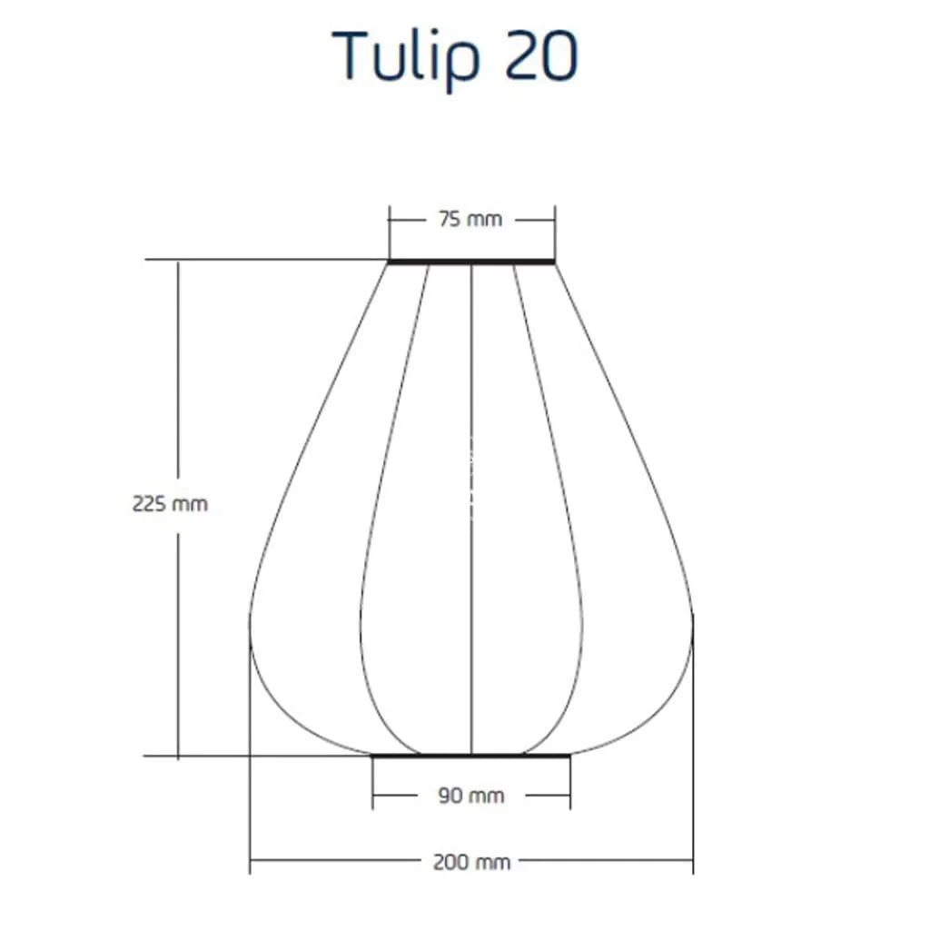 Lace Tulip 20 - Green - Solar Lantern