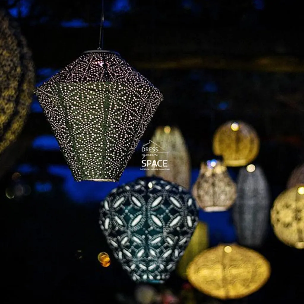 Lace Tulip 20 - Green - Solar Lantern