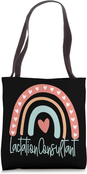 Lactation Consultant Rainbow Tote Bag