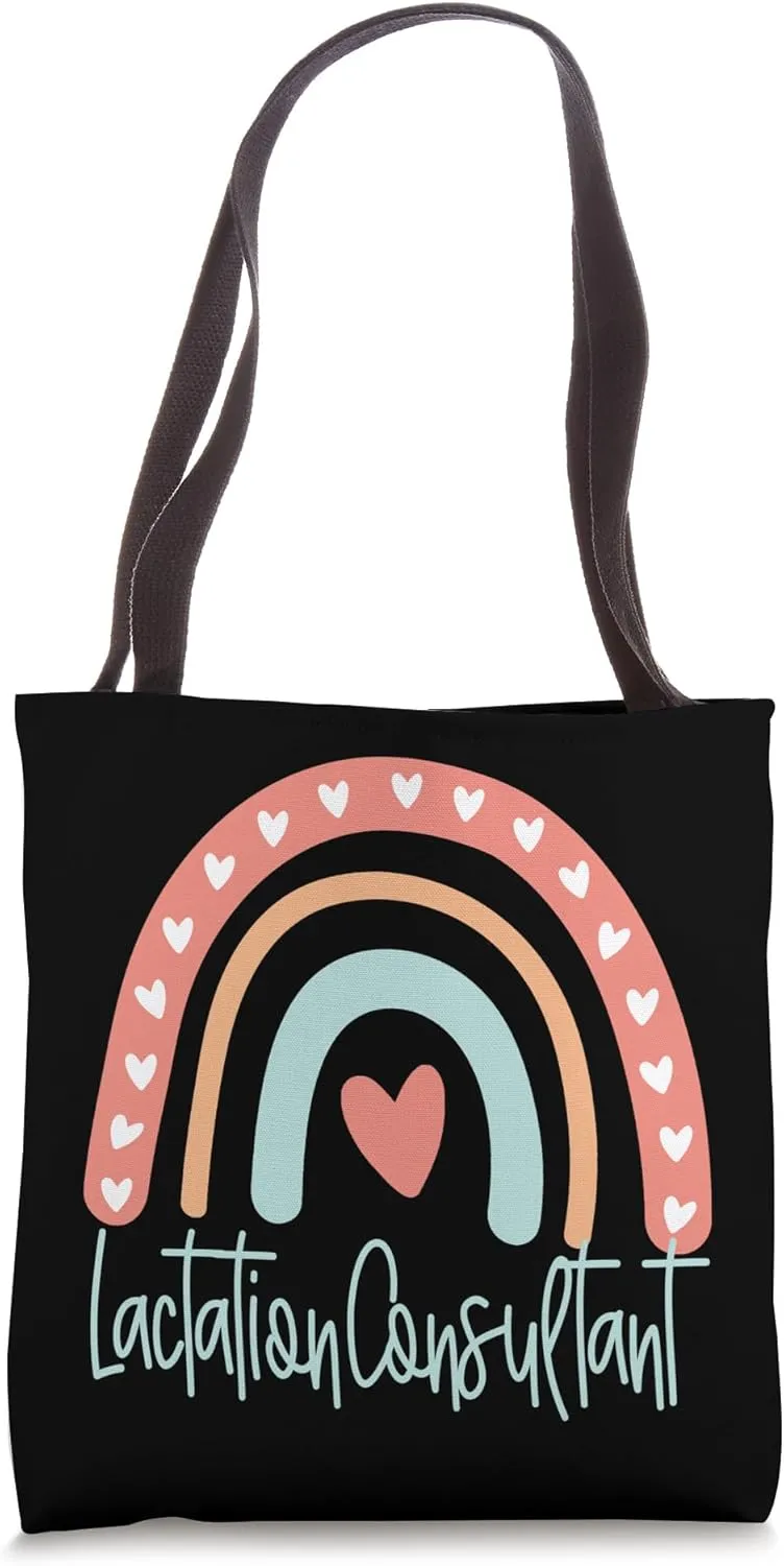 Lactation Consultant Rainbow Tote Bag