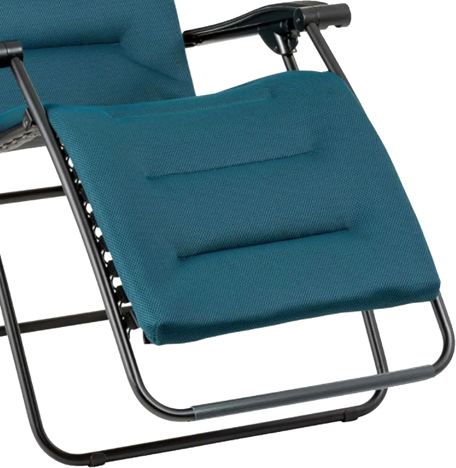 Lafuma Futura Air Comfort Zero Gravity Recliner,Alloy Steel (Coral Blue) Padded Folding Outdoor Reclining Chair