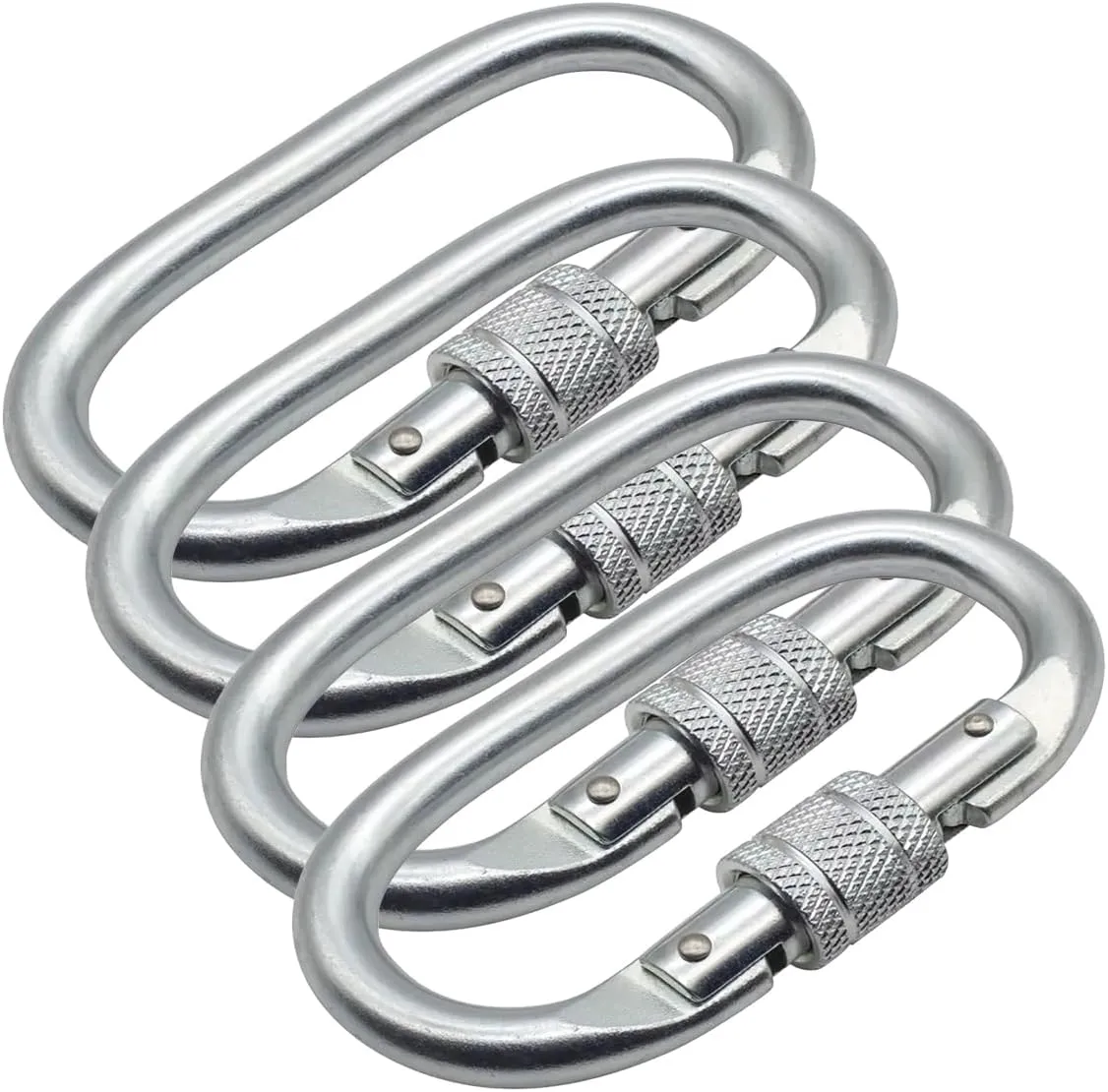 Large Carabiner Heavy Duty Clip Locking Climbing Carabiner 25kn 5608lbs Hook with Screwgate Multipurpose for Climbing, Rigging, Ropes, Hammocks