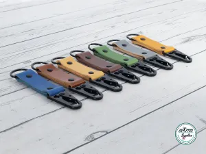 Leather Carabiner Keychain