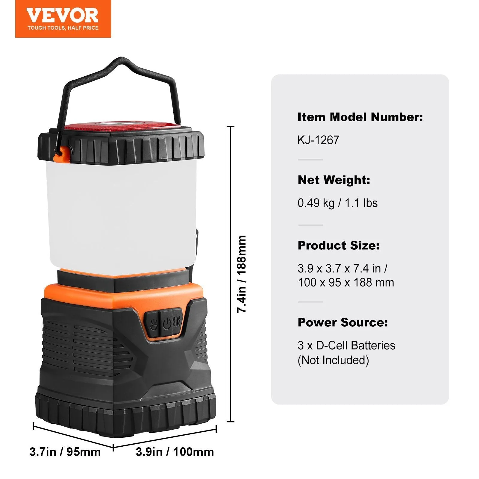 LED Battery Powered Camping Lantern