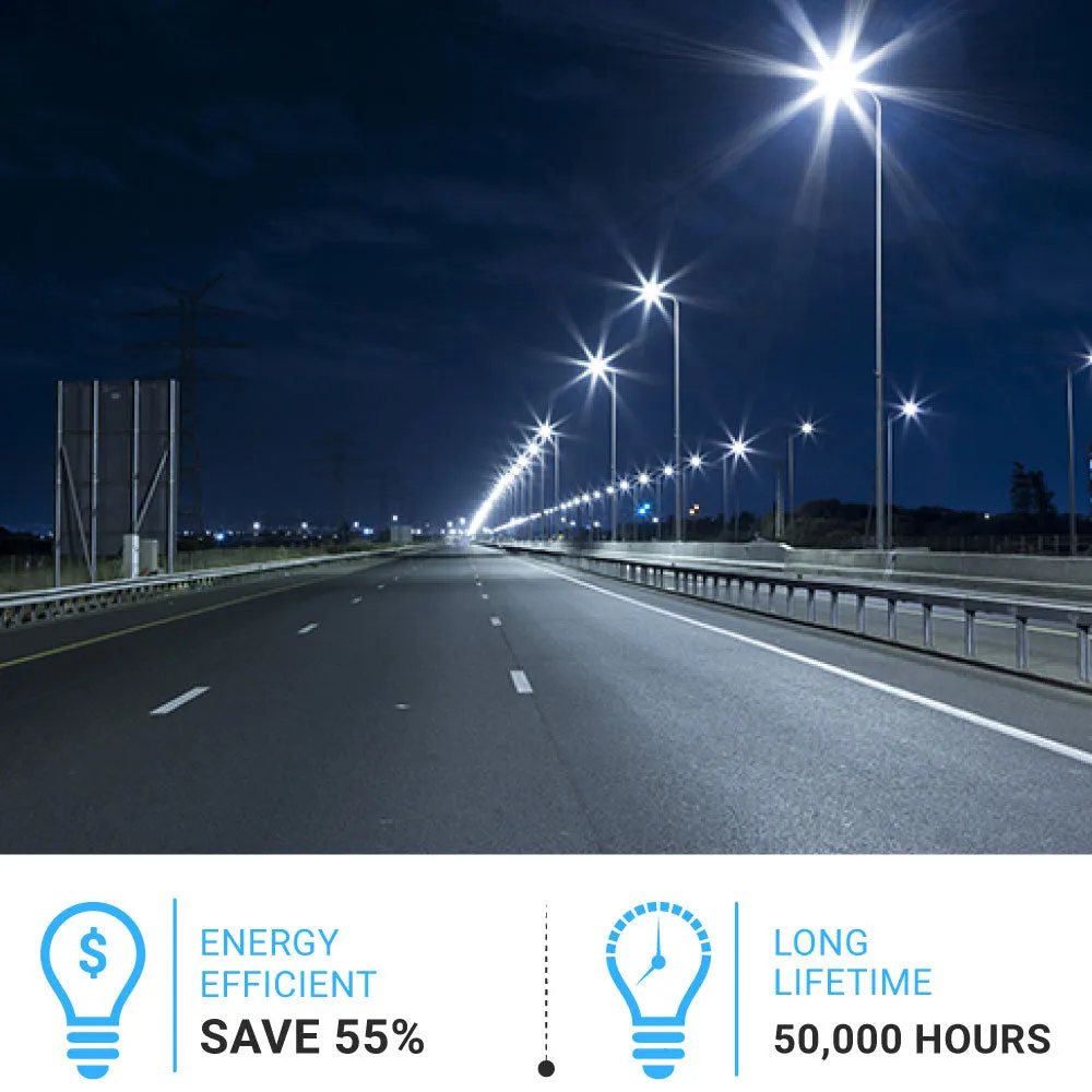 LED Pole Light, 150W/120W/100W Wattage Adjustable, 5700K, 133 LM/W, Universal Mount (Adjustable Slip Fitter   Wall Mount), Bronze, AC120-277V, Waterproof IP65, Parking Lot Lights, Outdoor Area Street Security Lighting Fixture, Gen14B