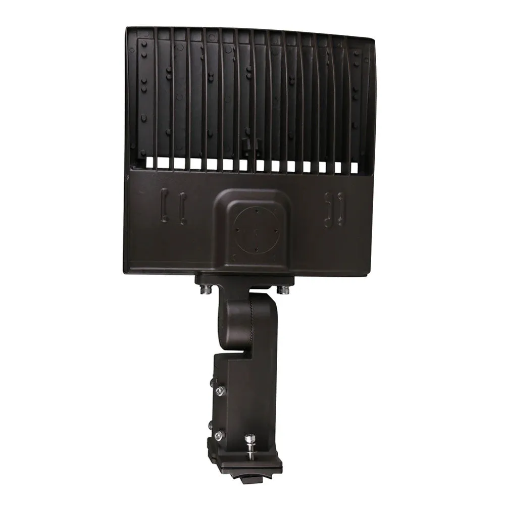 LED Pole Light, 150W/120W/100W Wattage Adjustable, 5700K, 133 LM/W, Universal Mount (Adjustable Slip Fitter   Wall Mount), Bronze, AC120-277V, Waterproof IP65, Parking Lot Lights, Outdoor Area Street Security Lighting Fixture, Gen14B