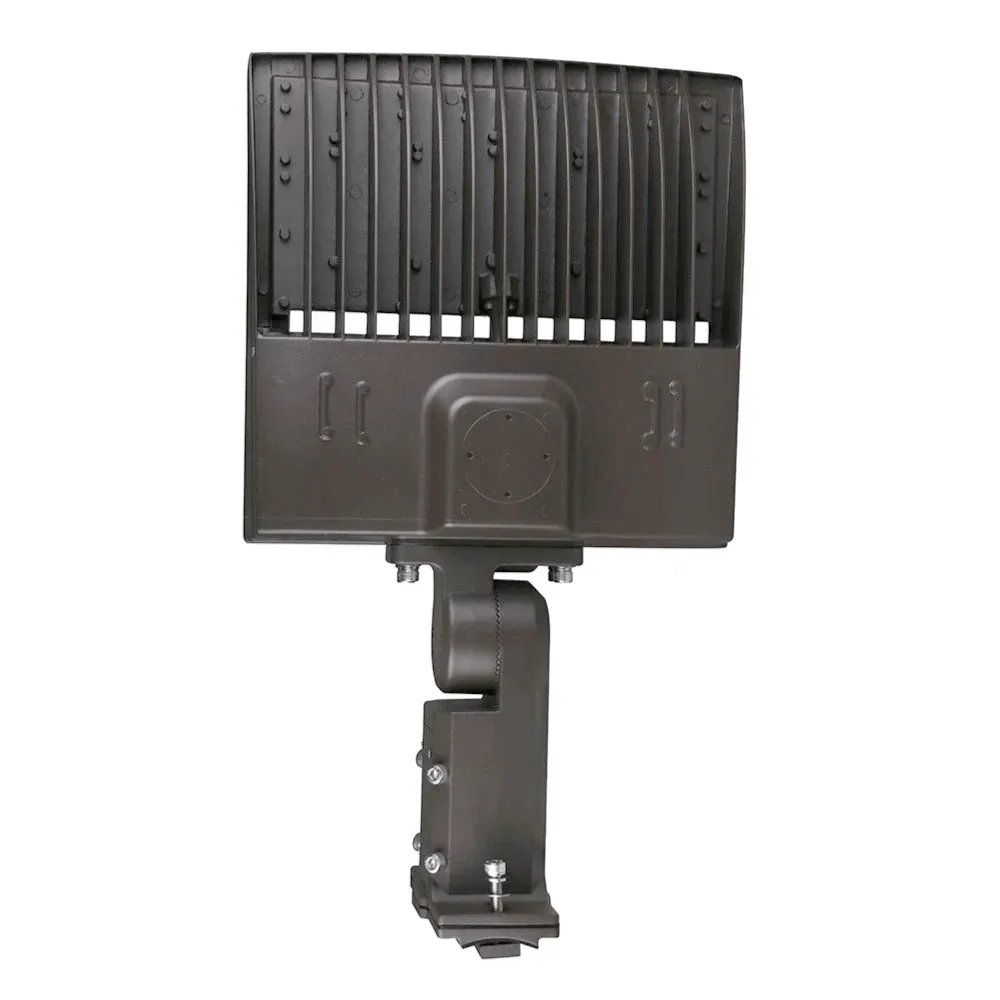 LED Pole Light, 150W/120W/100W Wattage Adjustable, 5700K, 133 LM/W, Universal Mount (Adjustable Slip Fitter   Wall Mount), Bronze, AC120-277V, Waterproof IP65, Parking Lot Lights, Outdoor Area Street Security Lighting Fixture, Gen14B