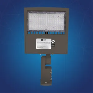 LED Pole Light, 150W/120W/100W Wattage Adjustable, 5700K, 133 LM/W, Universal Mount, Bronze, AC120-277V, Waterproof IP65, Parking Lot Lights, Outdoor Area Street Security Lighting Fixture, Gen14B