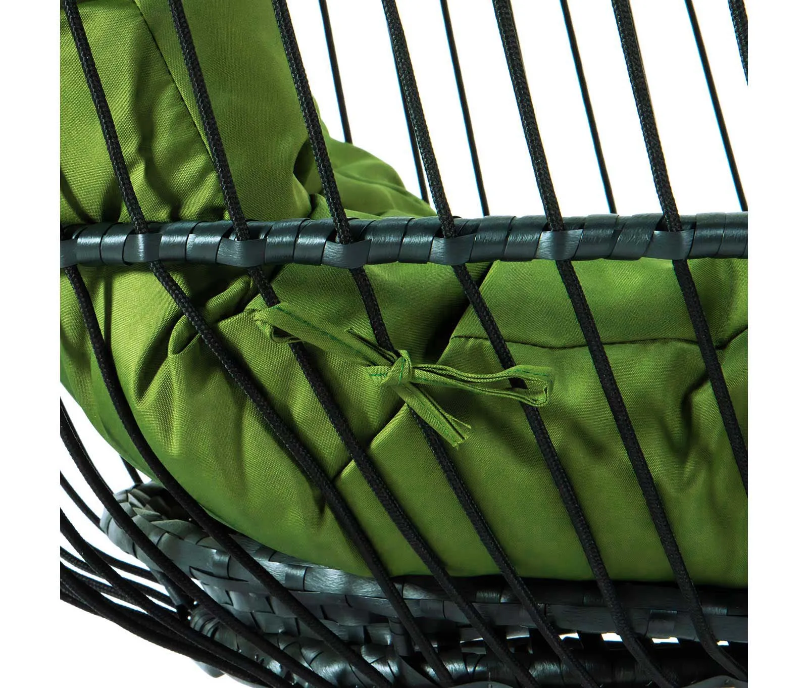 LeisureMod Wicker Folding Hanging Egg Swing Chair