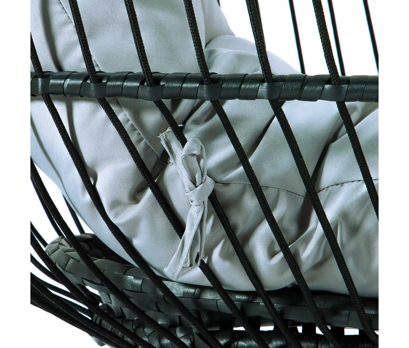 LeisureMod Wicker Folding Hanging Egg Swing Chair