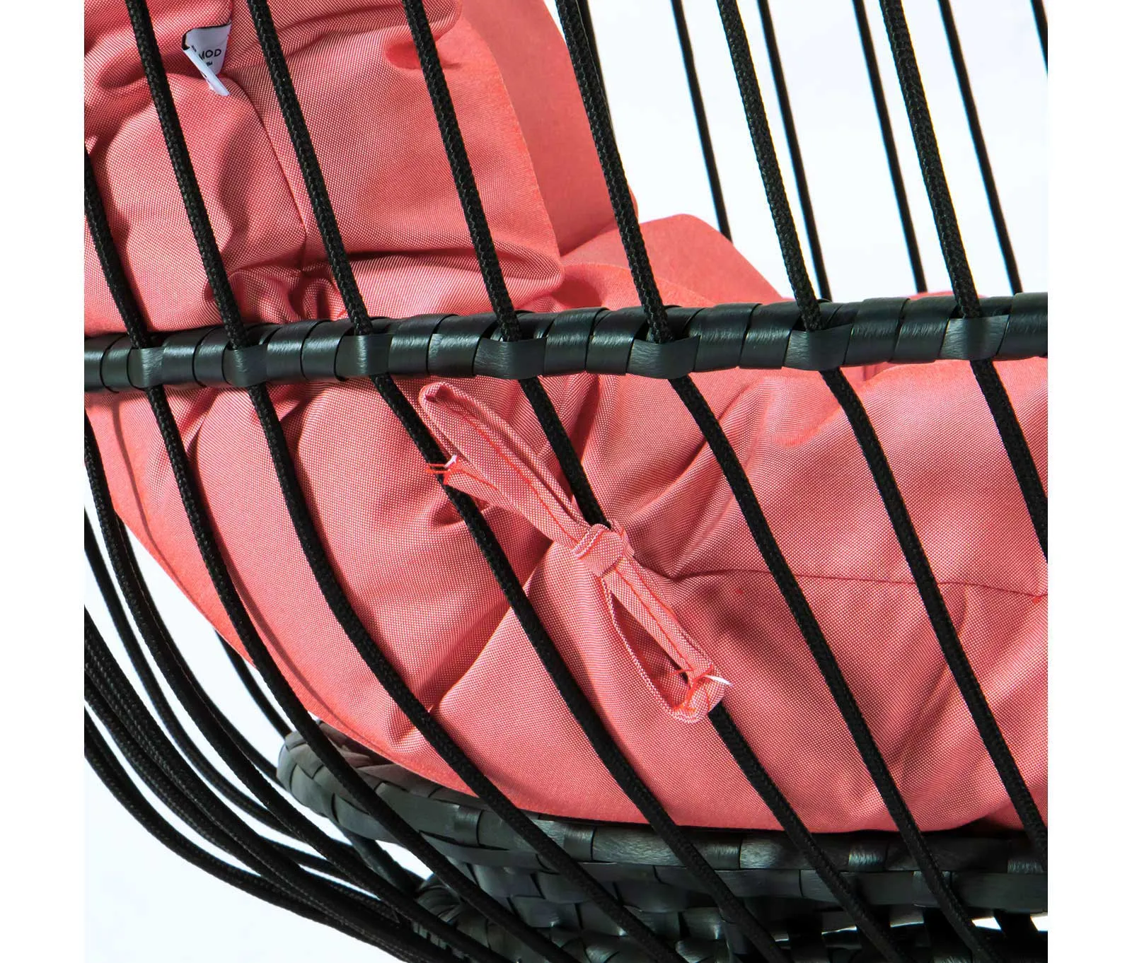LeisureMod Wicker Folding Hanging Egg Swing Chair