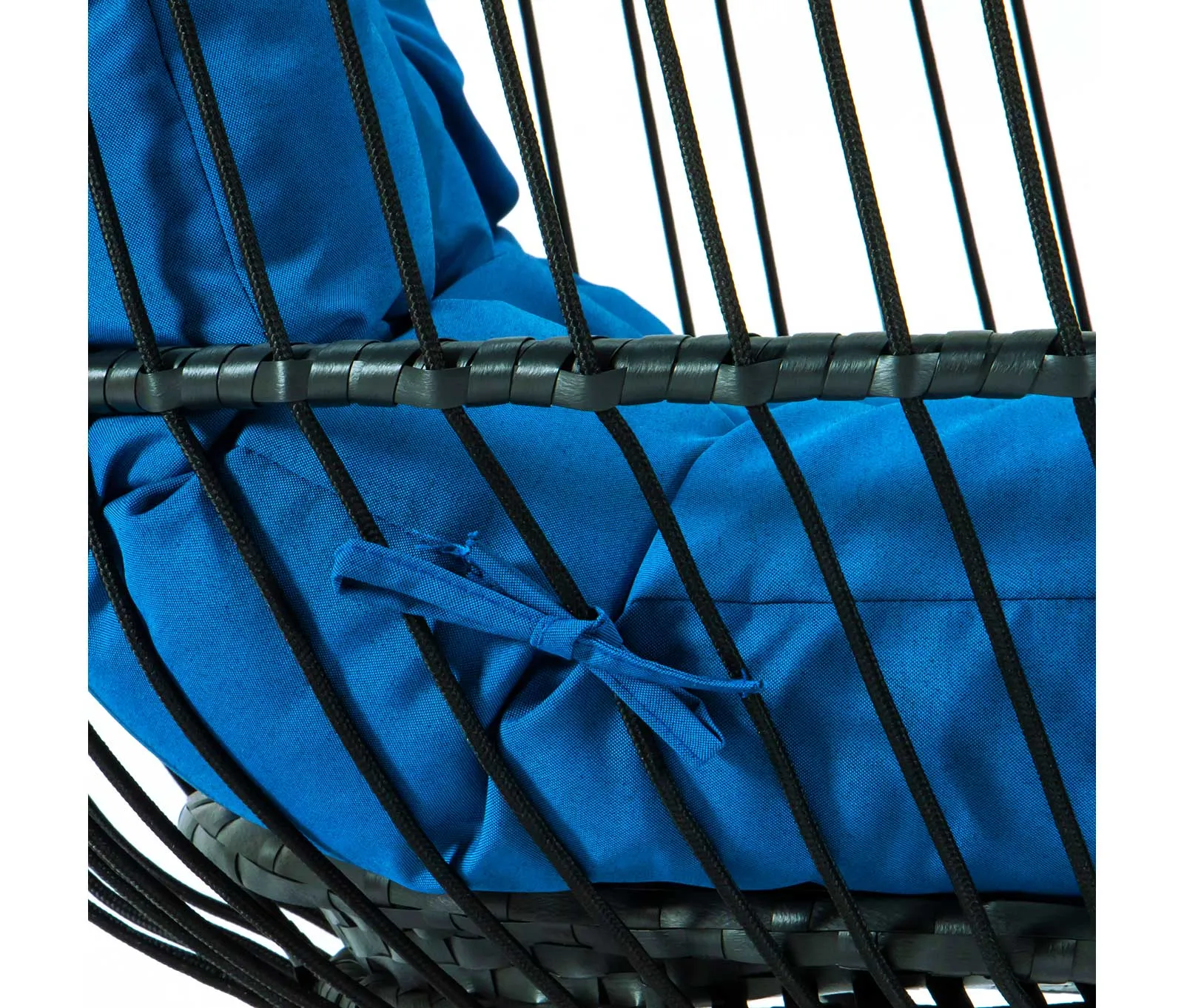 LeisureMod Wicker Folding Hanging Egg Swing Chair