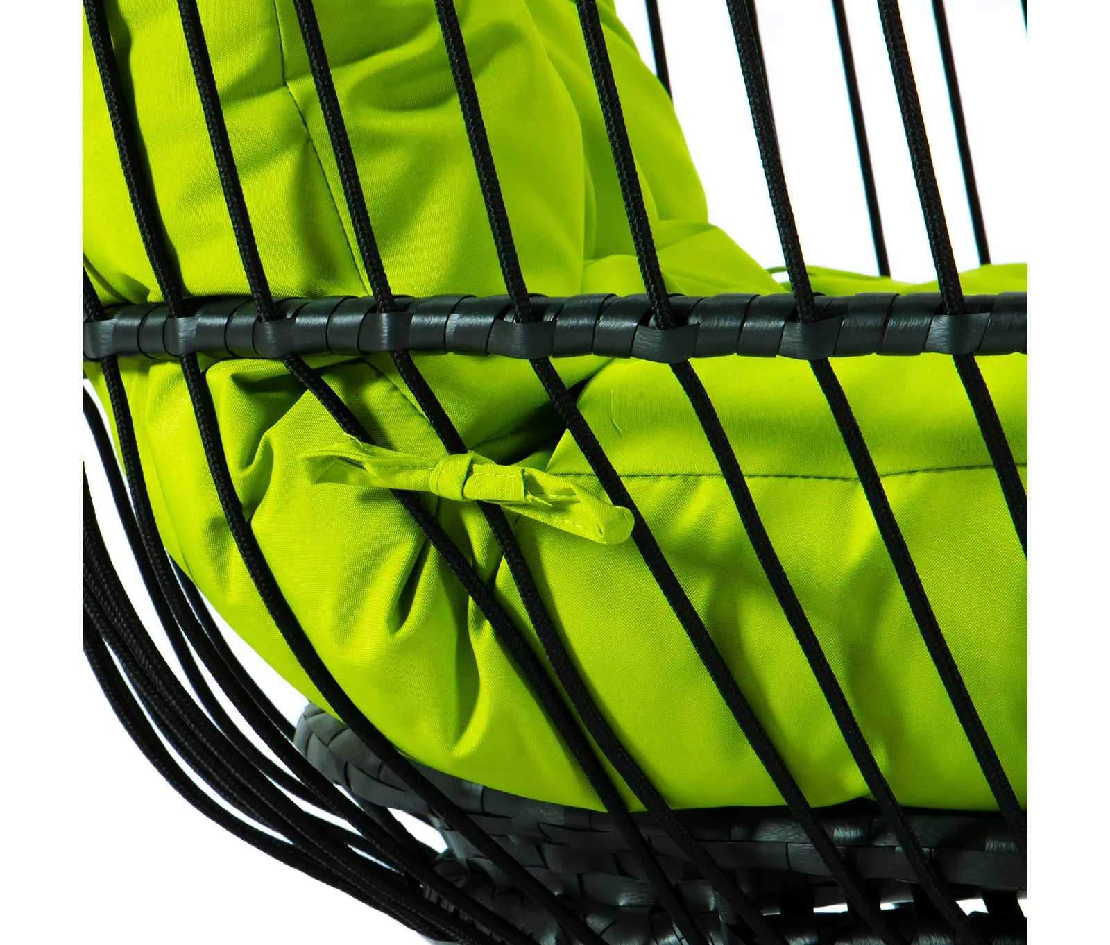 LeisureMod Wicker Folding Hanging Egg Swing Chair