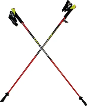 LEKI Nordic Walking Pacer HM Carbon Trekking Poles Red 120cm