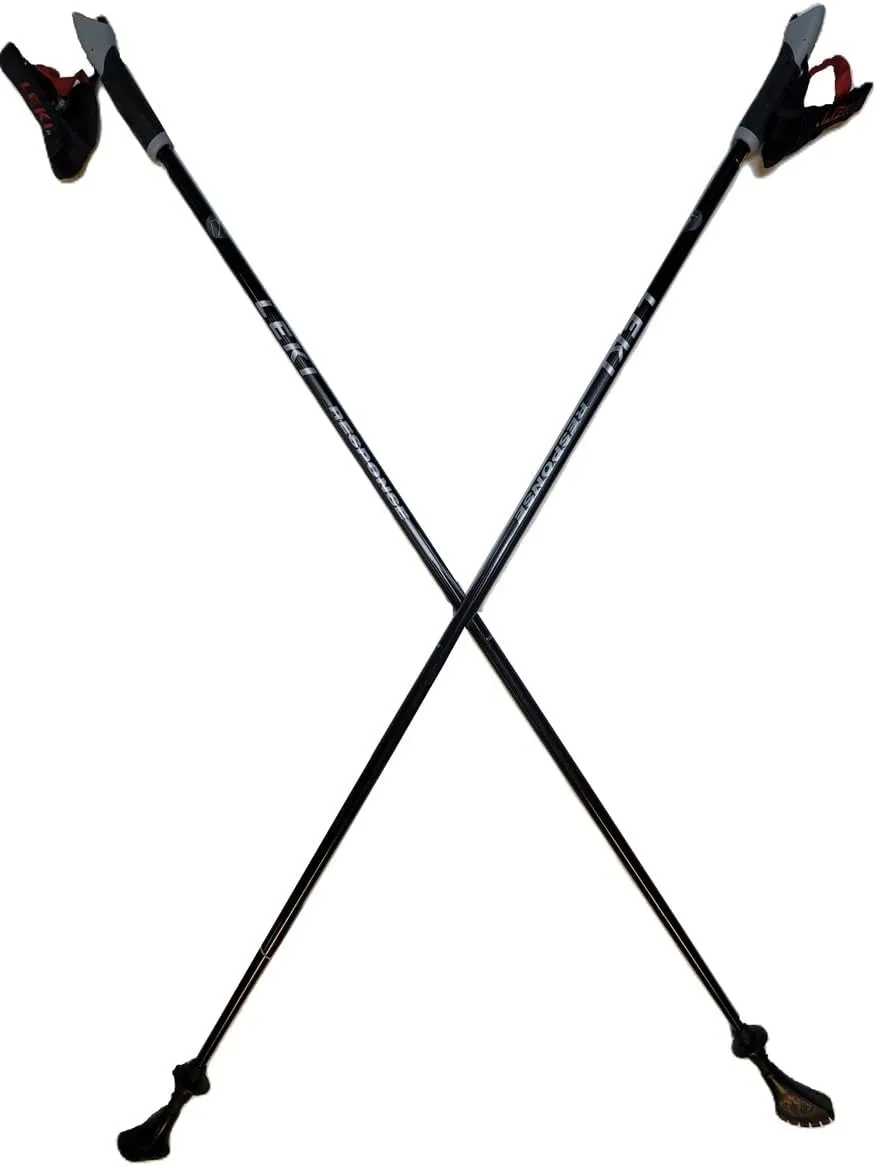 LEKI Nordic Walking Response Aluminum Series Black 120cm