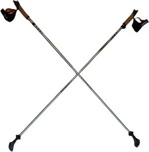 LEKI Nordic Walking Ultra ALU Carbon HTS 6.0 Series Poles Gray 120cm/48in