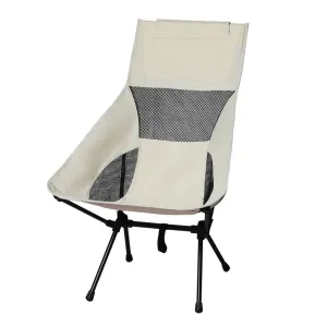 Levede Camping Chair Folding Outdoor Large Beige-QLD_Metro