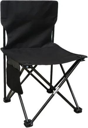 Lightweight Camping Chair Folding Lightweight Padded Portable Chair With Carry Bag Outdoor Camping Fishing Beach Chair For Outdoor Hiking Fishing Outdoor Hiking ( Color : Black , Size : 72*43*43cm )
