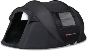 Lightweight Portable Outdoor Camping Tent Waterproof Automatic One Click Tent, Easy To Set Up - Very Suitable For Family Camping, Road Travel, And Outdoor Activities ( Color : Black1 , Size : 5-8 peop