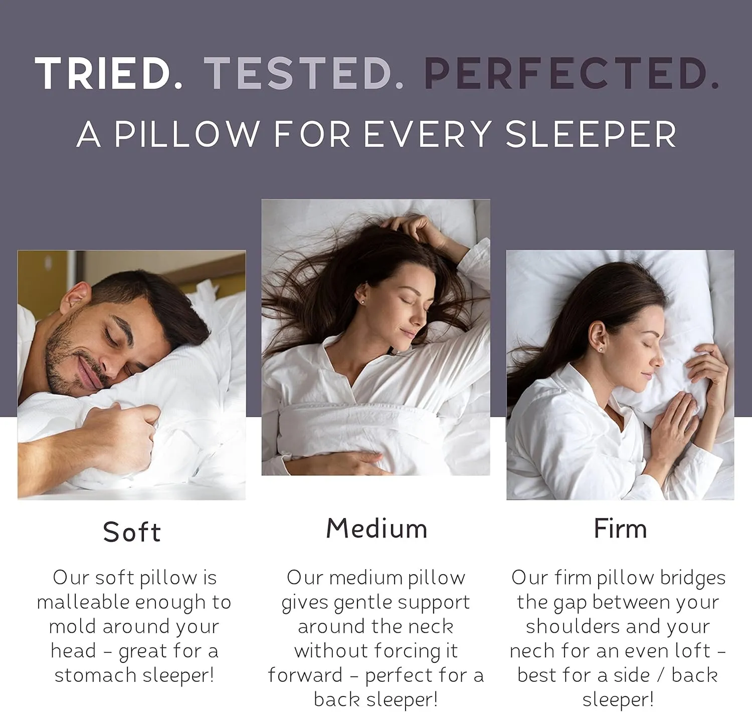 Lincove Cloud Natural Canadian Down Pillow, White Luxury Sleeping Pillow - 625 Fill Power, 500 Thread Count Cotton Shell, Made in Canada, Queen - Medium, 2 Pack