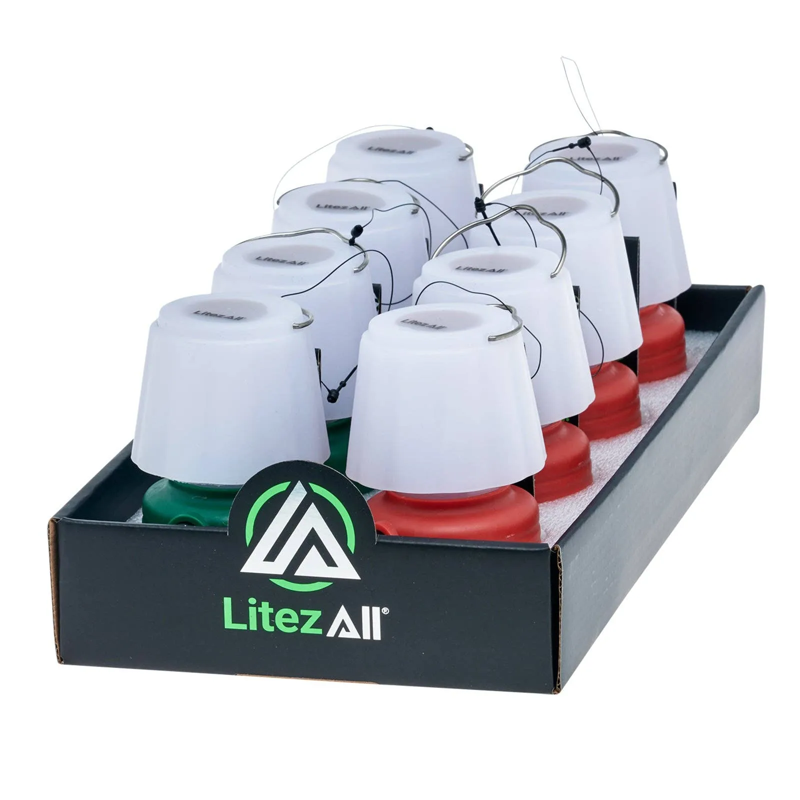 LitezAll Mini LED Lantern with White or Simulated Flame