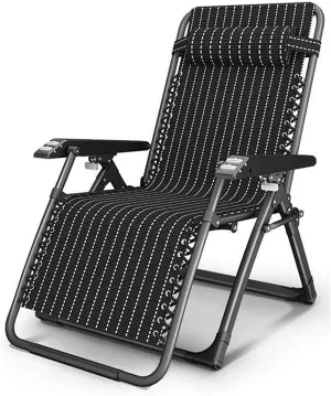Lounge Chair Recliners Deck Chair,MultiFuncti OnPortable Folding Beach Sun Camping Garden IndoorLunch Break Back Lazy