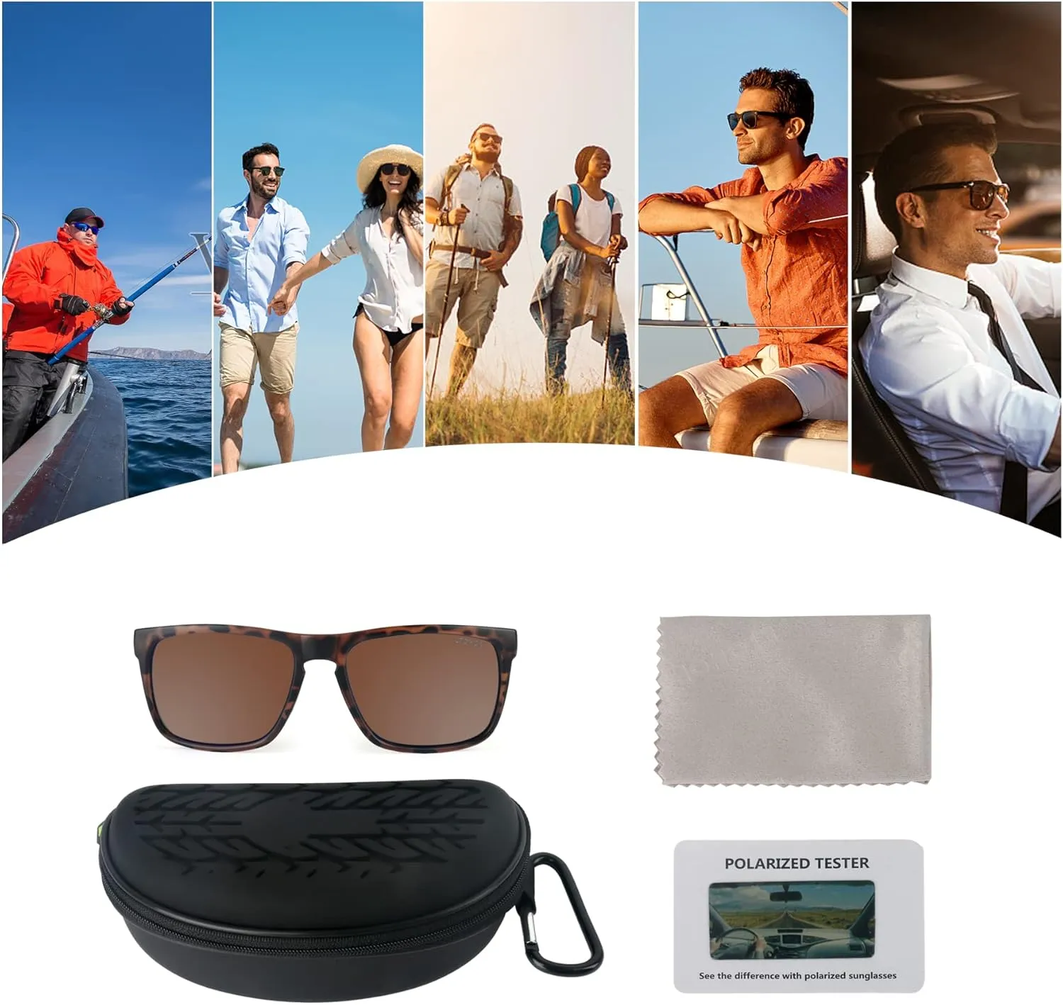 LTOHOE Polarized Sunglasses Womens Mens, Fishing Driving UV Protection, Lentes de Sol para Hombre Gafas de Sol para Mujer