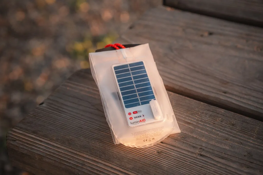 LuminAID Solar Beam with Phone Charger