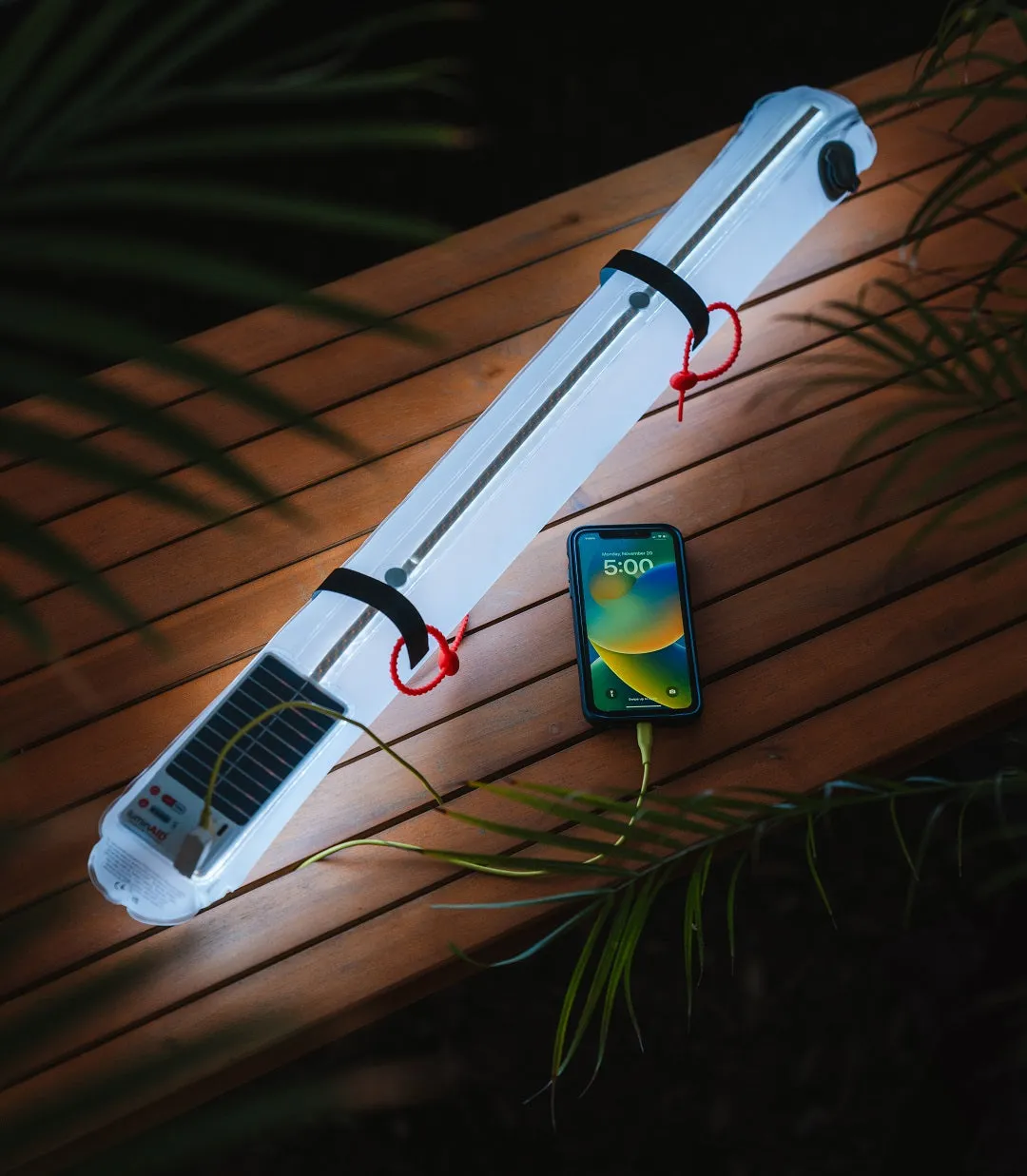 LuminAID Solar Beam with Phone Charger