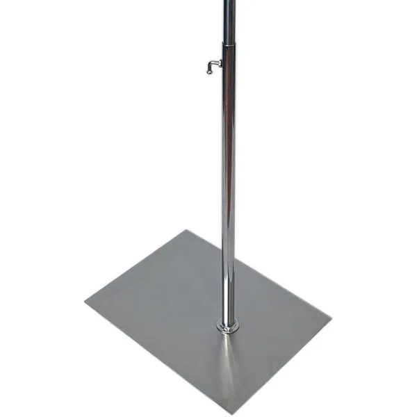 MA-052 Rectangular Flat Dress Form Mannequin Base with Pole