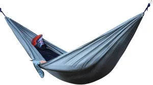 MaGiLL Portable Nylon Cloth Multifunction Camping Hammock Double Outdoor Sleeping Garden with Carabiner and Ropes (Color : Black-Soul Eater1) (F)