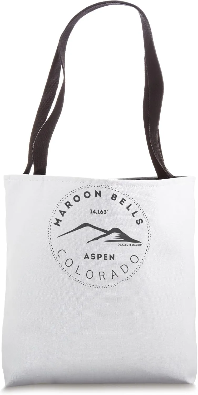 Maroon Bells Aspen Colorado Big Mountain Blackout Tote Bag