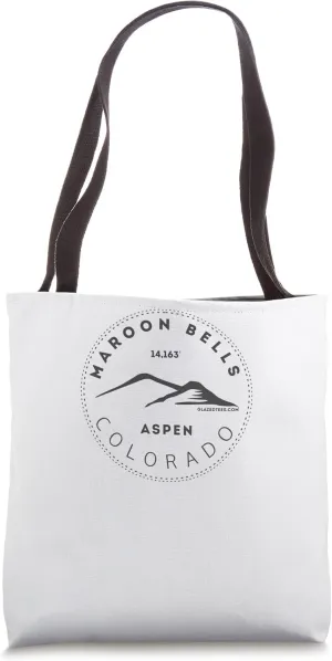 Maroon Bells Aspen Colorado Big Mountain Blackout Tote Bag