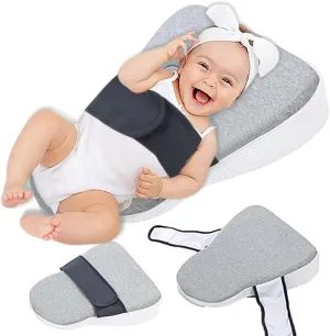 Memory Pillow with Body/Back Support, 0-2 Year, Milk Anti-spit Pillow for Sleeping/Feeding, Soft Cotton Cover, Bedroom, Playrooms, Stroller, Crib, Detachable