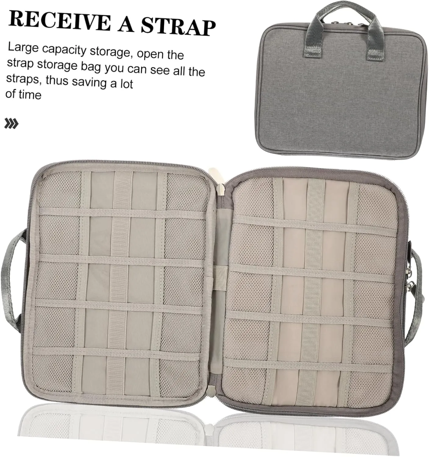 Mens Jewellery Box Hand Strap Bag Purple Bag Watch Band Carry Case Accessories Organizer Watch Organizer for Women Organizer Case Watch Band Case Bangle Travel Ant Cloth Multimeter Double Layer Watch