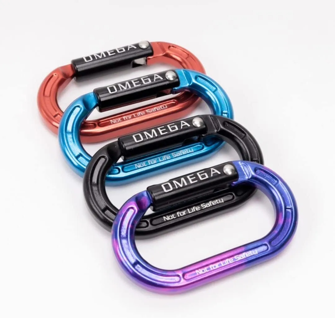 Micro Raider Mini Oval Carabiner - Hot Forged Aluminum Climbing Connector - 4kN Rated Lightweight Accessory, Compact Design for Tree Work, 3-Pack Utility Gear for Throwline, Non-PPE Equipment