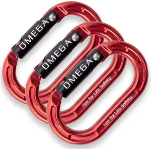 Micro Raider Mini Oval Carabiner - Hot Forged Aluminum Climbing Connector - 4kN Rated Lightweight Accessory, Compact Design for Tree Work, 3-Pack Utility Gear for Throwline, Non-PPE Equipment