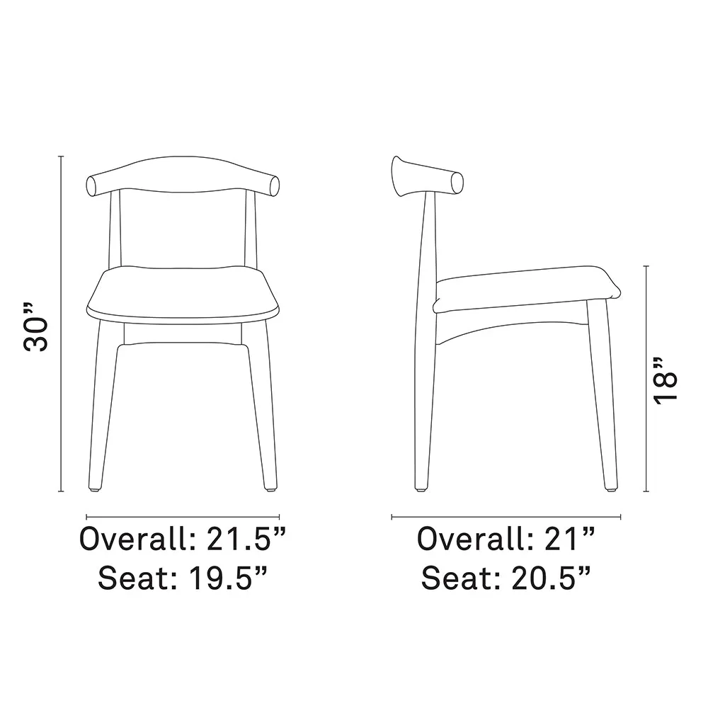 Mid - Century Modern Tracy Dining Side Chair - End Table Side Chair