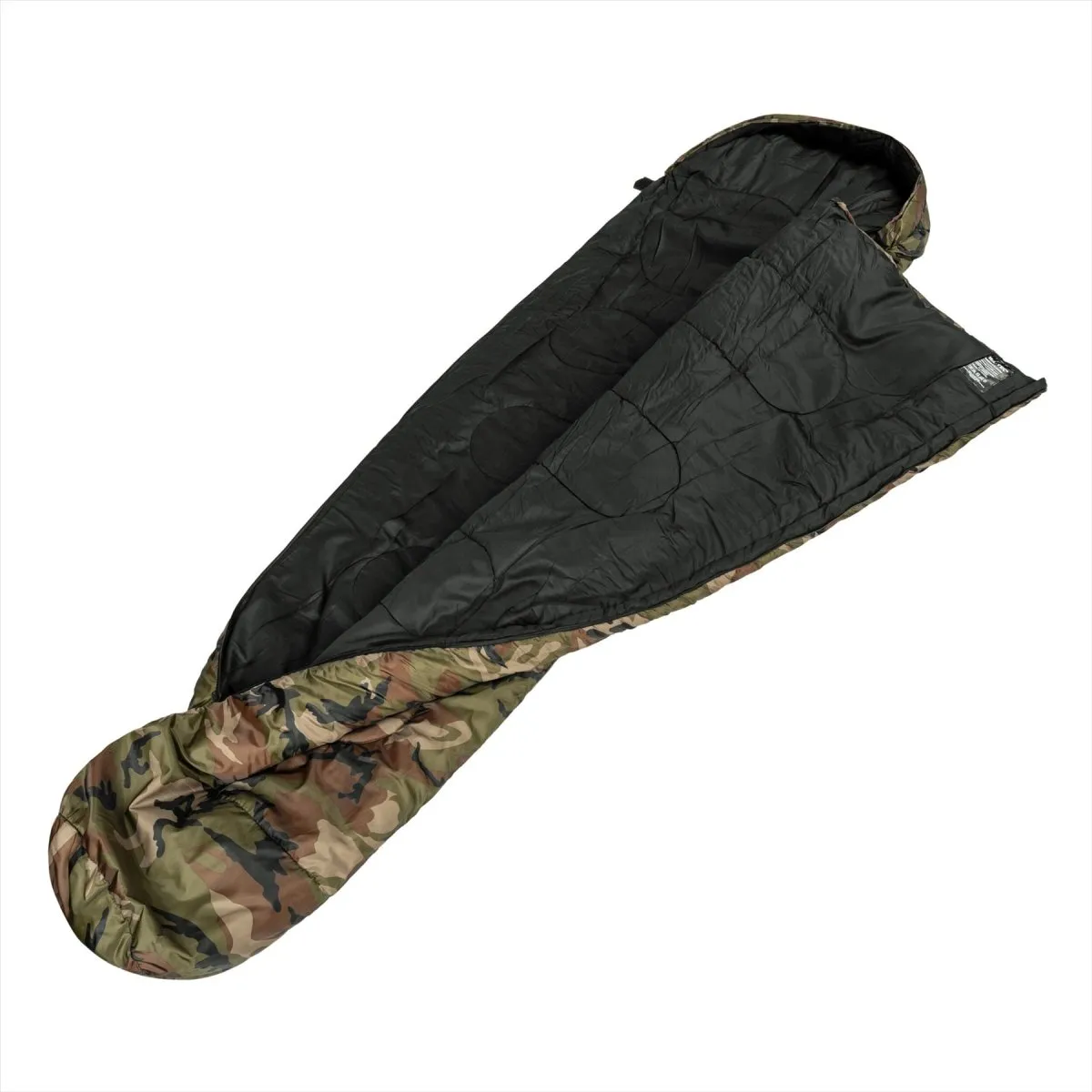 Mil-Tec Mummy Type Sleeping Bag 225cm Hollow Fiber 2 Layers Transportation Bag